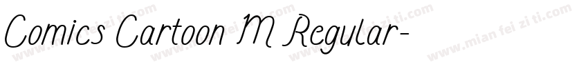 Comics Cartoon M Regular字体转换